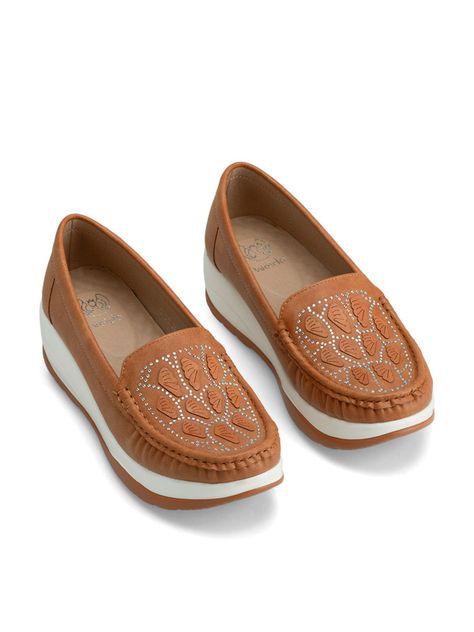 Mocasin Victoria Beige Weide-1