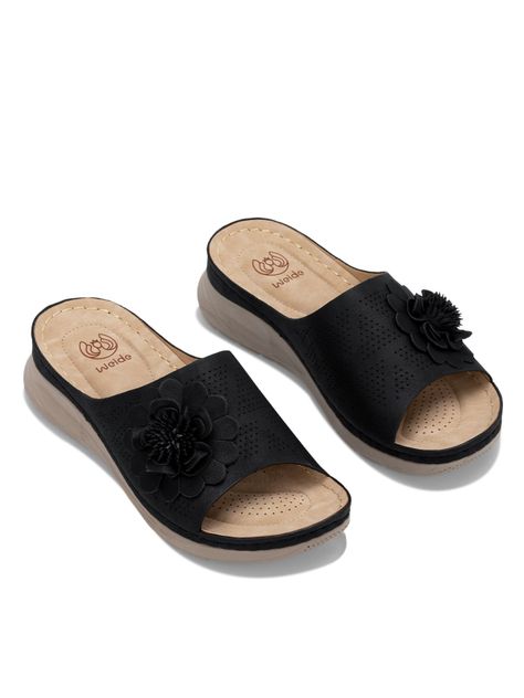 Sandalia Plataforma Negro Casual JS50 Weide-2