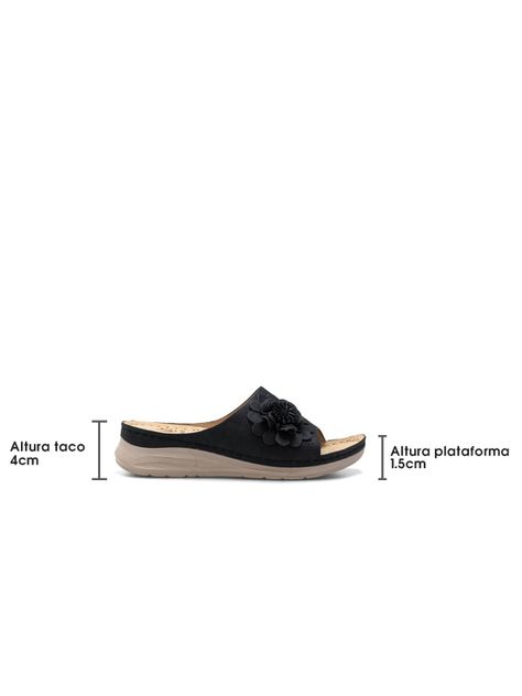 Sandalia Plataforma Negro Casual JS50 Weide-4