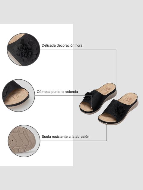 Sandalia Plataforma Negro Casual JS50 Weide-5
