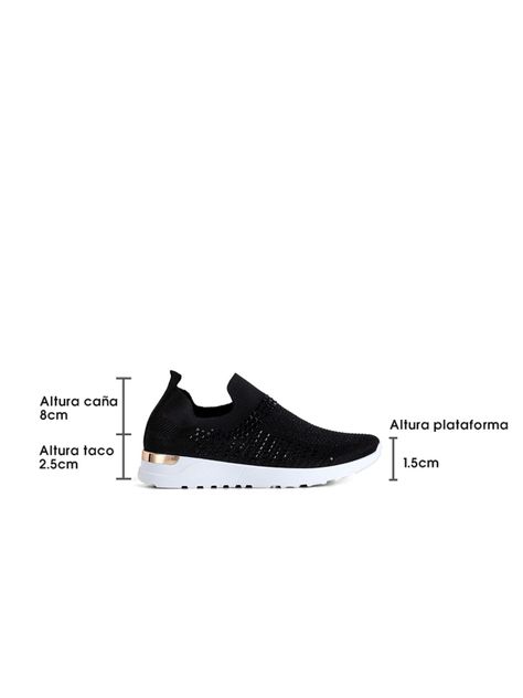 Zapatilla Negro Casual TFA180 Weide-4