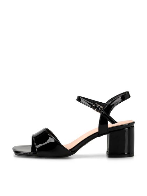 Sandalia Casual Taco Negra Mujer Weide GH79-2