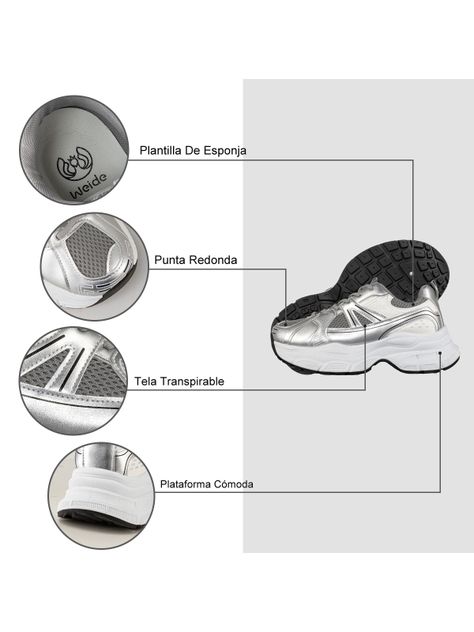 Zapatilla Deportiva De Malla Mujer Plataforma Weide SL11-5