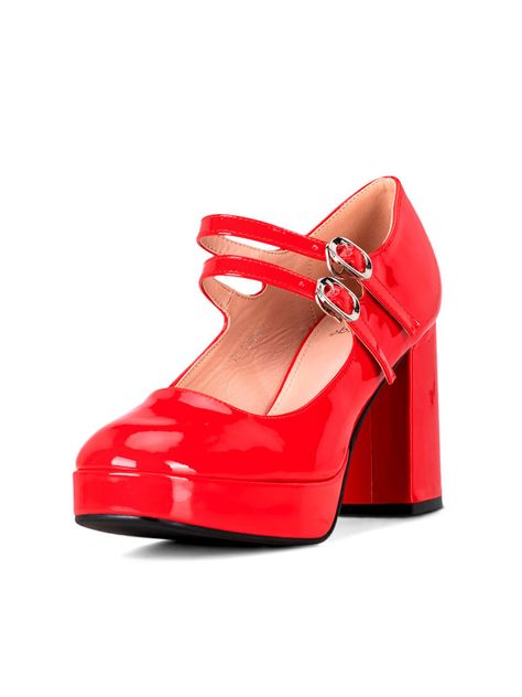 Zapato Taco Rojo Casual YOU201 Weide-0