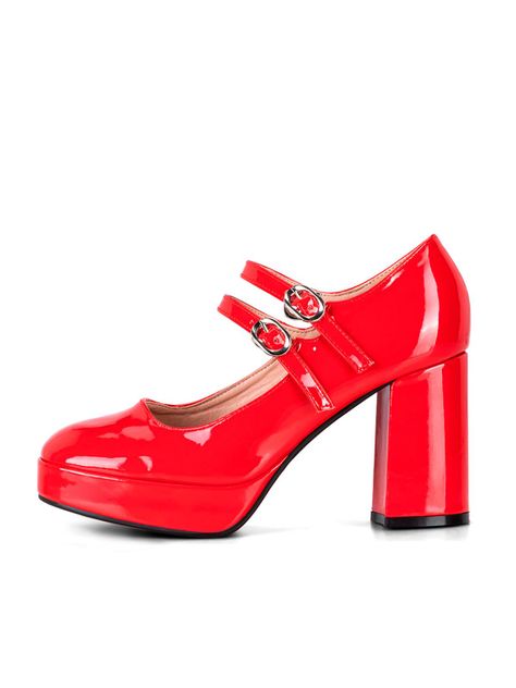 Zapato Taco Rojo Casual YOU201 Weide-5