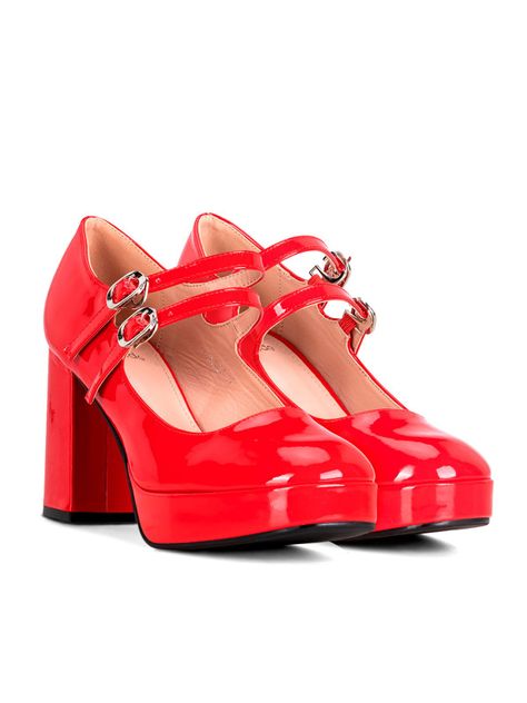 Zapato Taco Rojo Casual YOU201 Weide-6