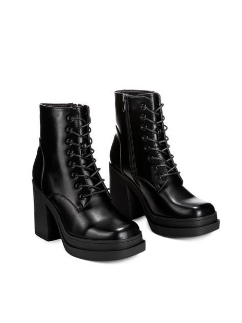 Botin Negro Casual Mujer Weide CZY573-4