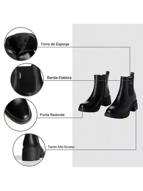 Botin Mujer Adriana Negro Weide-6
