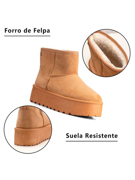 Botin Camel Casual Mujer Weide LT122-6