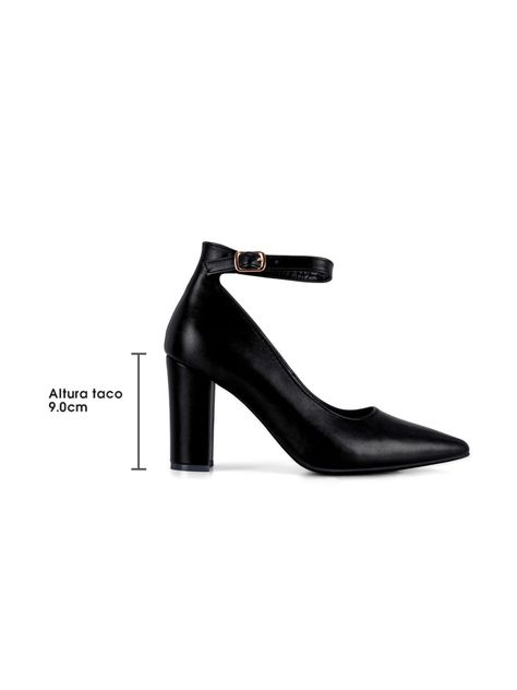 Zapato Taco Negro Fiesta GH100 Weide-4