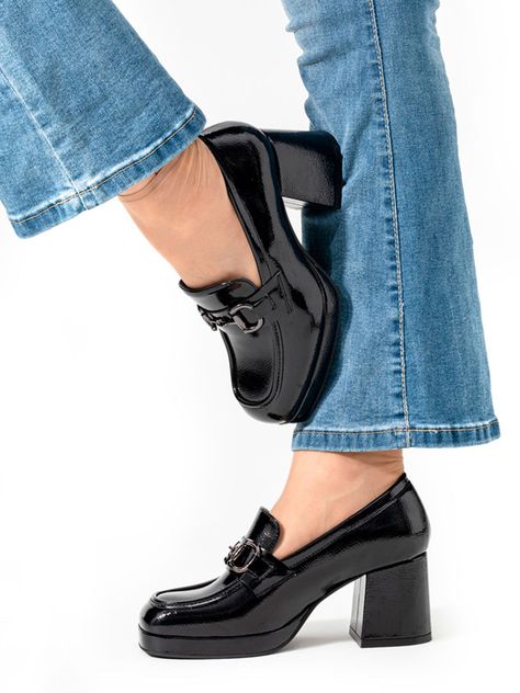 Mocasin Negro Casual Mujer Weide RQ72-1