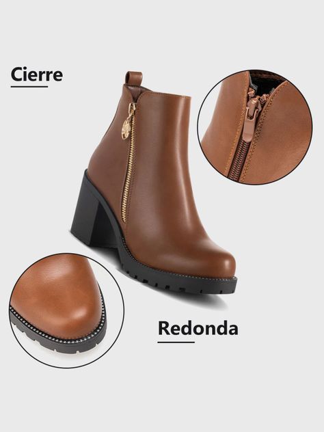 Botin Mujer Rocio Marrón Weide-6