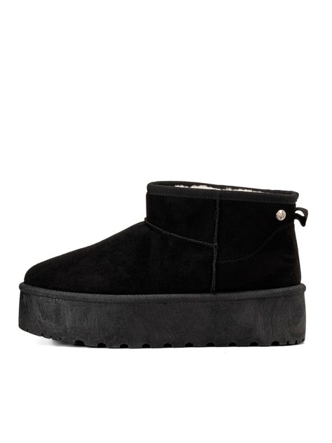 Botin Negro Casual Mujer Weide LT123-2