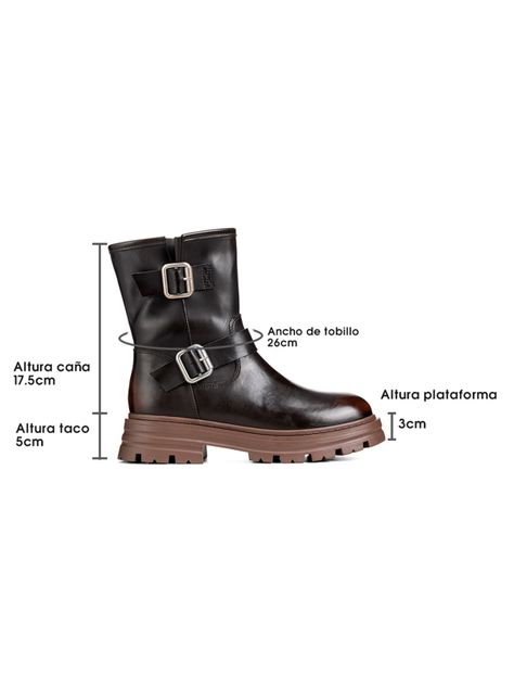 Botin Marrón Casual Mujer Weide YL76-5
