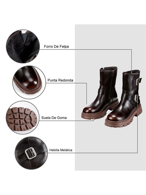 Botin Marrón Casual Mujer Weide YL76-6