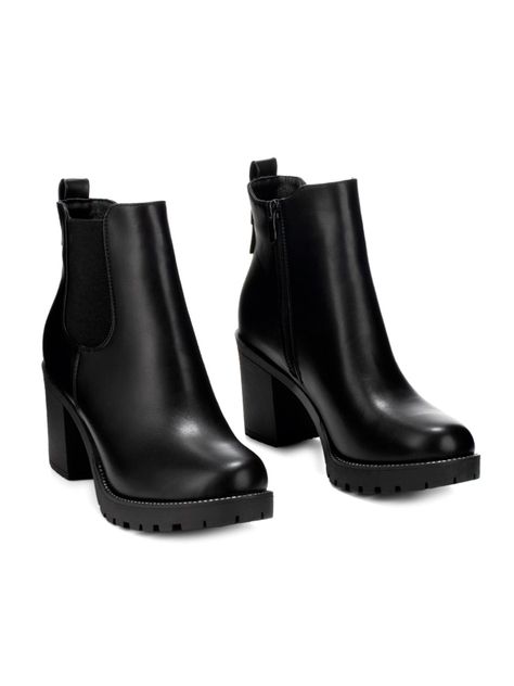 Botin Negro Casual Mujer Weide HX309-4