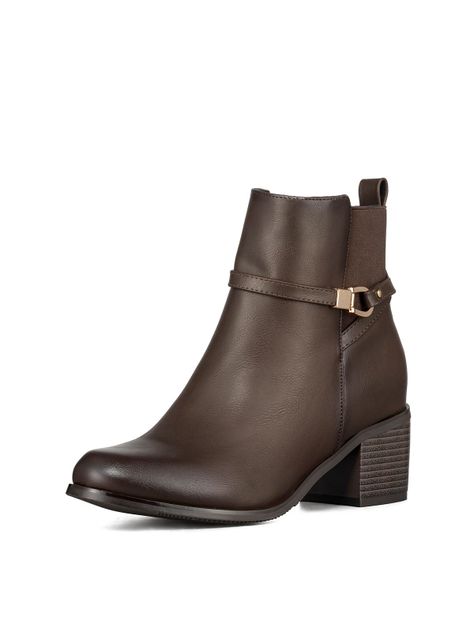 Botin Casual Mujer De Moda Vintage Tacon Grueso Weide ZS66-0