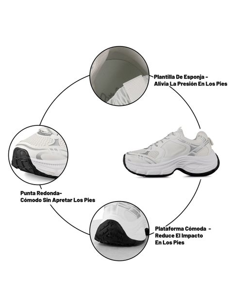 Zapatilla Deportiva Plataforma Mujer Confort Weide LT615-3