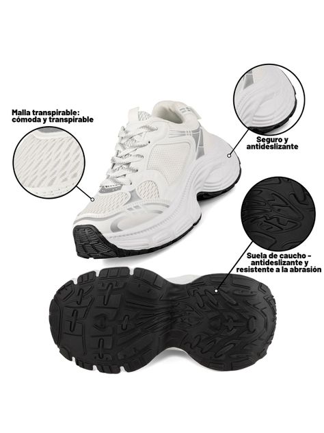 Zapatilla Deportiva Plataforma Mujer Confort Weide LT615-4