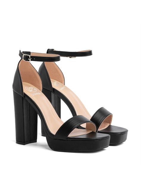 Sandalia Taco Fiesta Negra Mujer Weide YOU189-2
