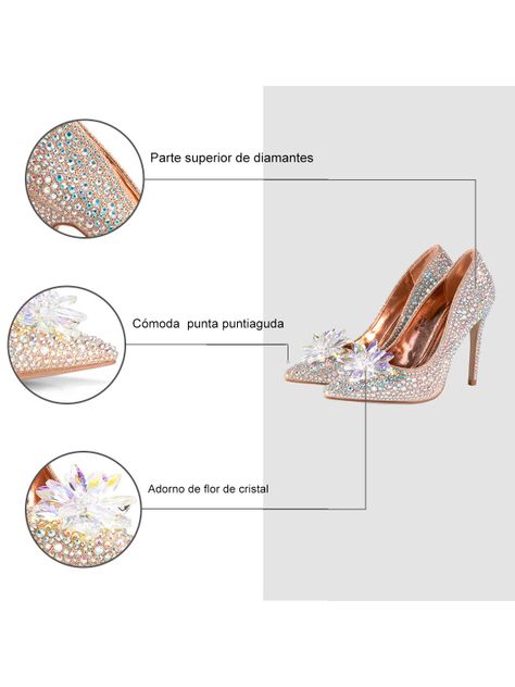 Zapatos Taco Alto Champan Fiesta YJ30 Weide-6
