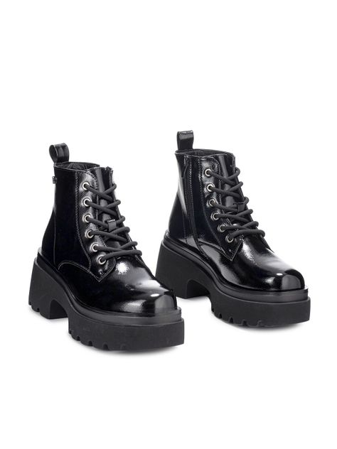 Botin Negro Casual Mujer Weide DH31B-2