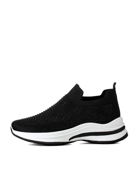 Zapatilla Negro Casual Mujer Weide TFA197-2