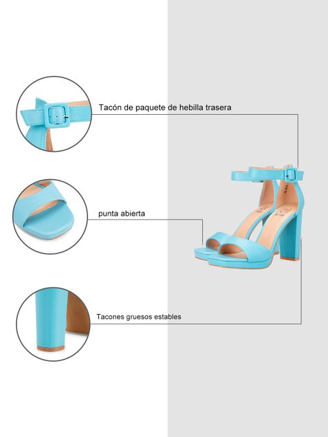 Sandalias Fiesta Cristina celeste Weide-5