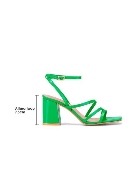 Sandalia Taco Verde Fiesta QIU299 Weide-4