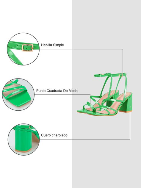 Sandalia Taco Verde Fiesta QIU299 Weide-5