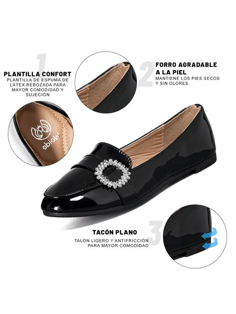 Mocasin Casual Mujer Charol Vintage Comodo Weide YOU507-4