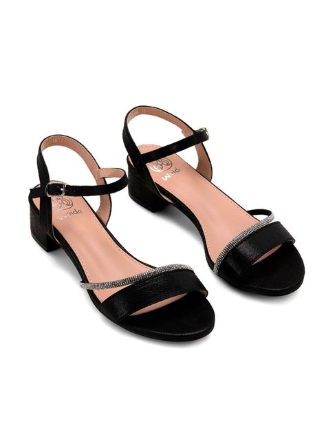 Sandalia Taco Negra Fiesta Mujer Weide YOU220-7