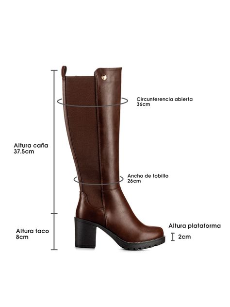 Bota Marron Casual Mujer Weide ZS53-5