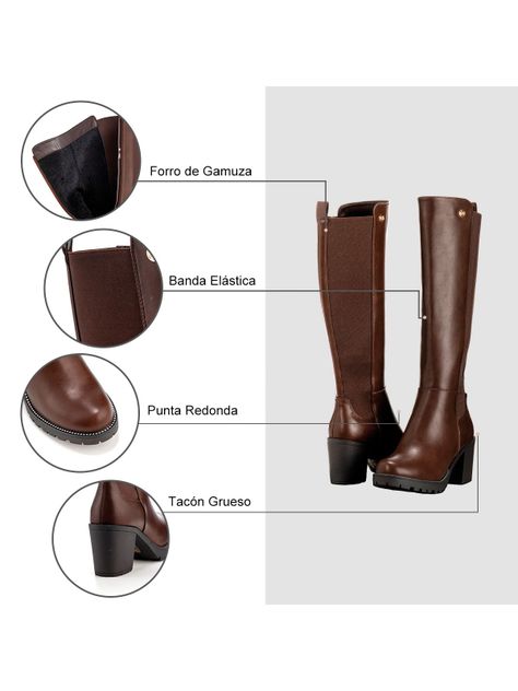 Bota Marron Casual Mujer Weide ZS53-6