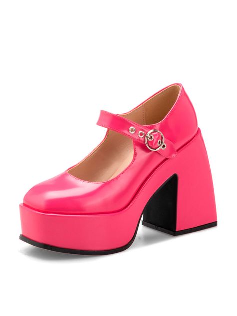 Zapato Taco Alto  Rosado Casual YL52 Weide-0