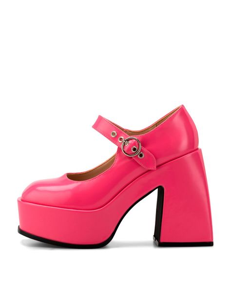 Zapato Taco Alto  Rosado Casual YL52 Weide-1