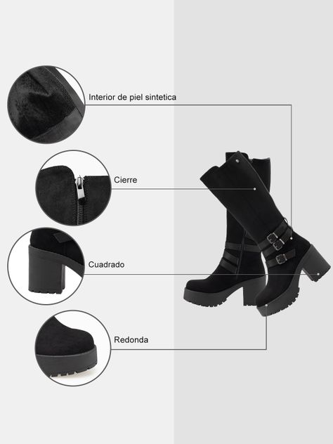 Bota Mujer Sabina Negro Weide-6