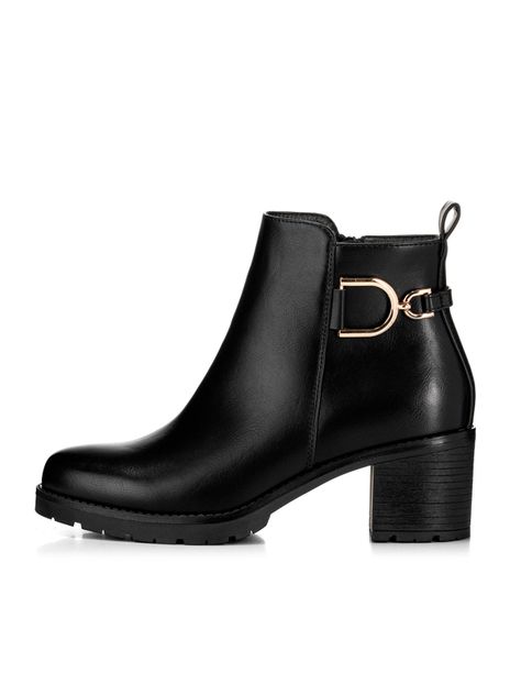 Botin Negro Casual Mujer Weide QBM05-2