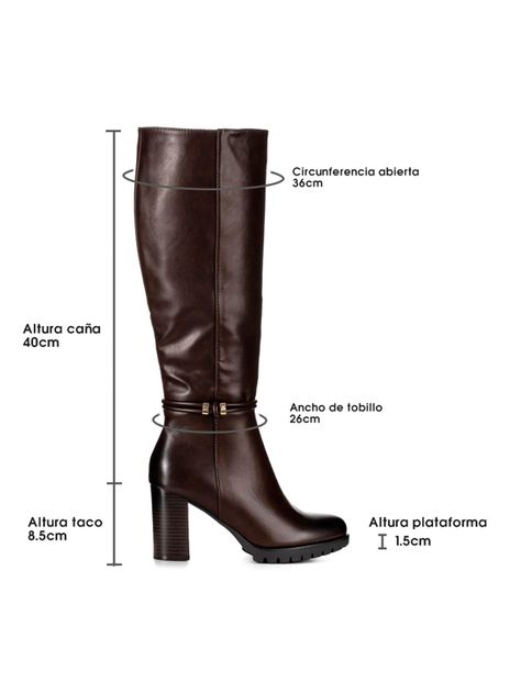 Bota Marron Casual Mujer Weide CZY583-4