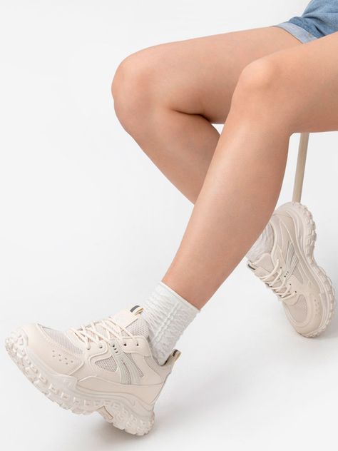 Zapatillas Beige Casual Mujer Weide SL03-1
