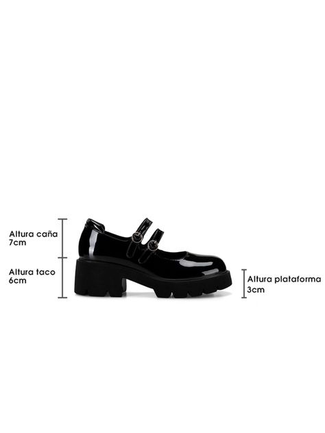 Zapato Taco Negro Casual Mujer Weide YL57-5