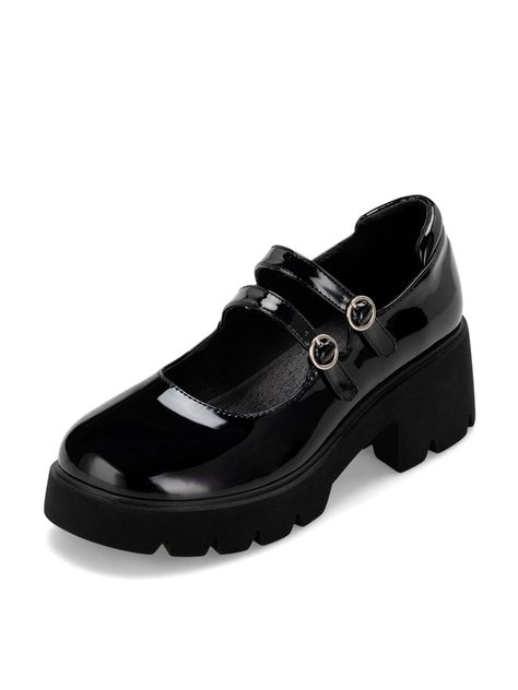 Zapato Taco Negro Casual Mujer Weide YL57-0