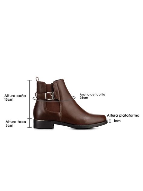 Botin Marron Casual Mujer Weide ZS51-6
