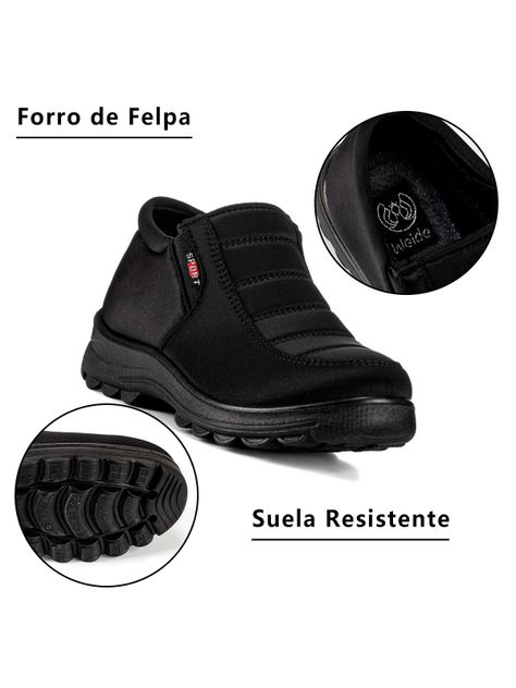 Botin Negro Casual Mujer Weide TFA193-7