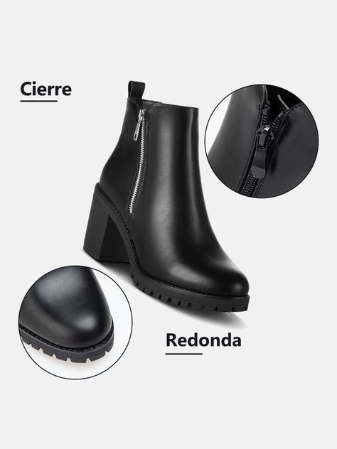 Botin Mujer Nahia Negro Weide-7