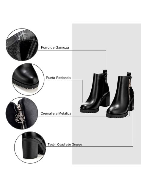 Botin Mujer Nahia Negro Weide-8