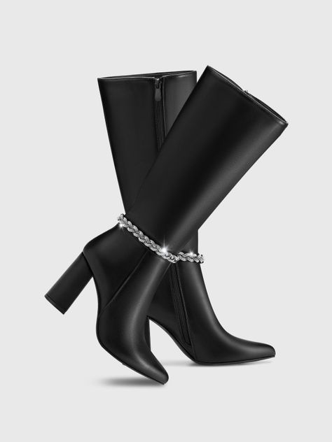 Bota Mujer Elena Negro Weide-4