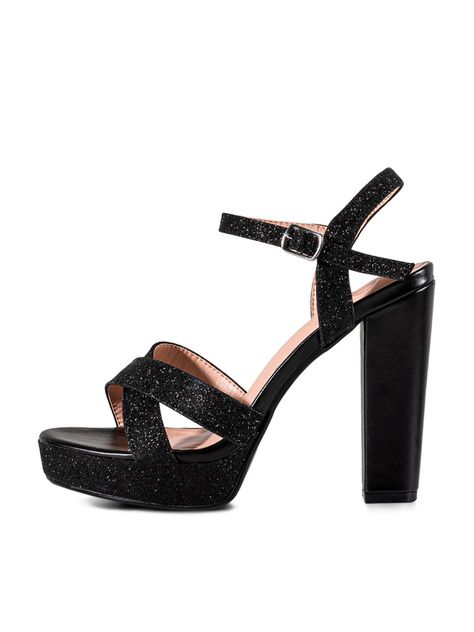 Sandalia Taco Alto Negro Fiesta YOU225 Weide-1