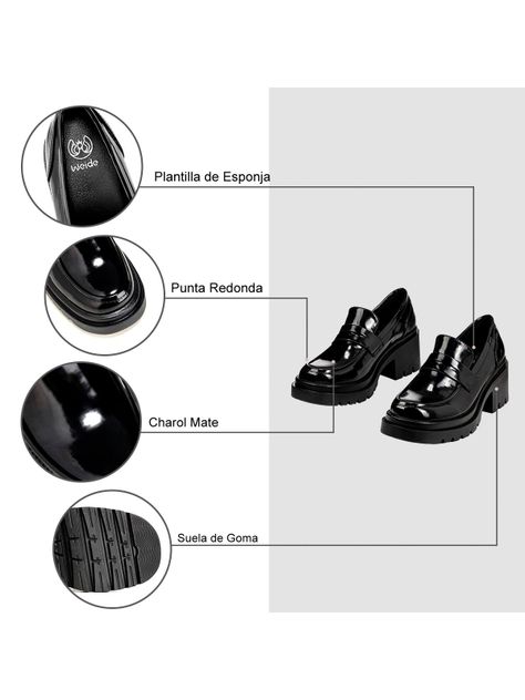 Mocasin Negro Casual Mujer Weide LT126-5