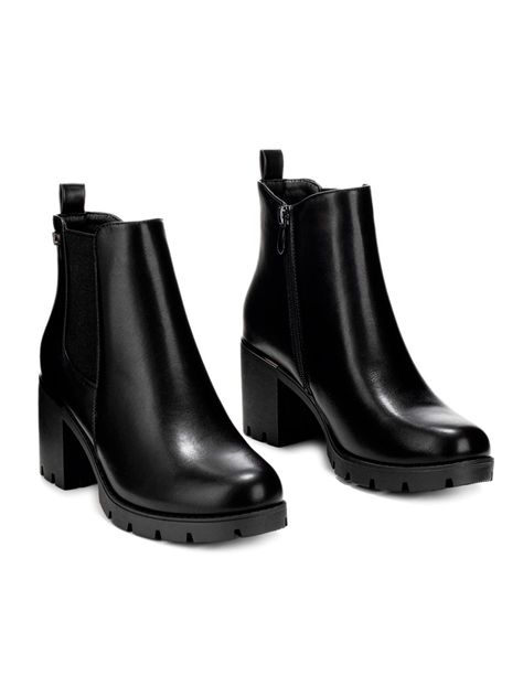 Botin Negro Casual Mujer Weide ZS37-4
